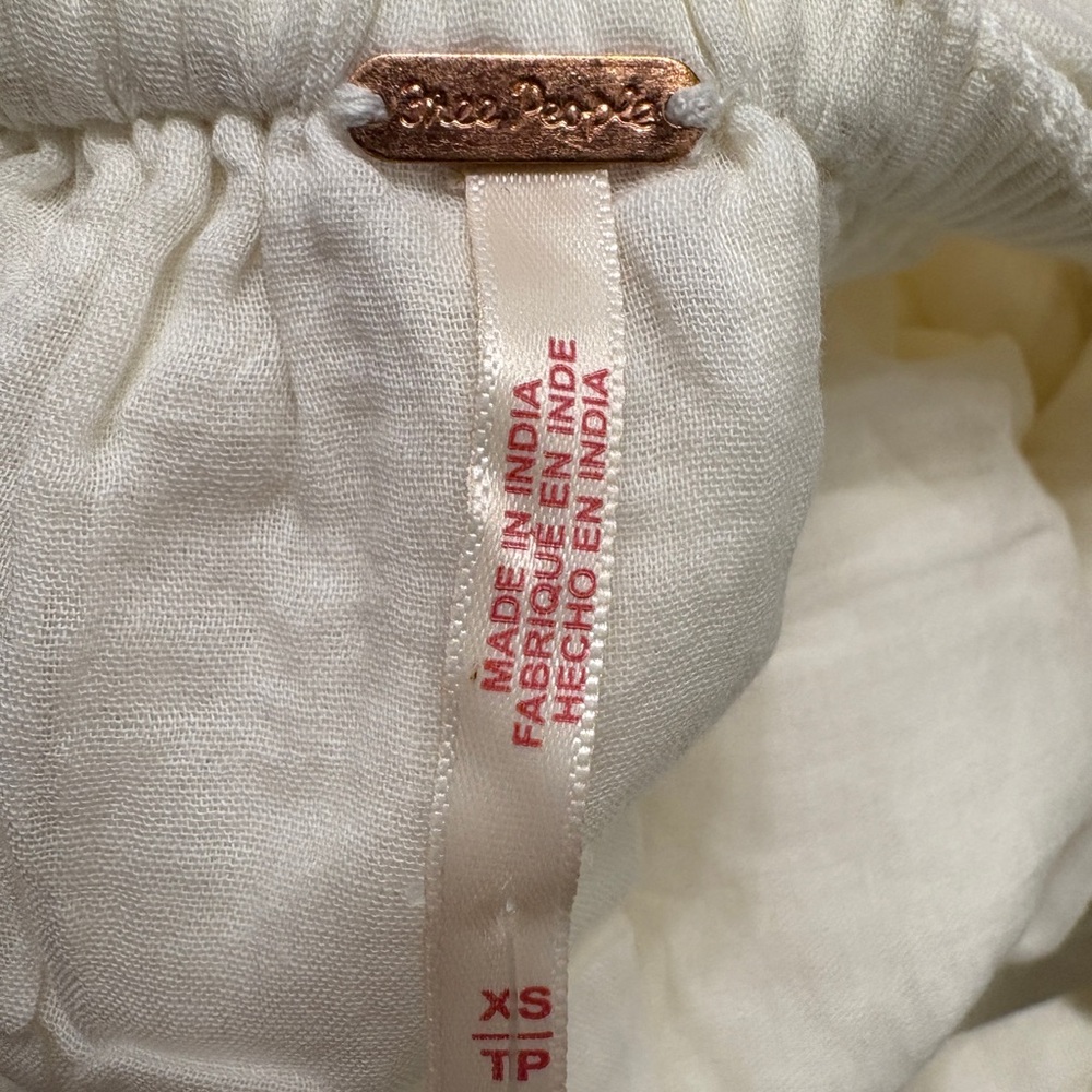 Free People Women's Ivory Dress back bows XS - Picture 3 of 5